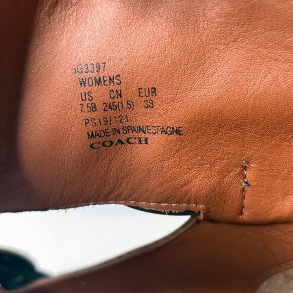 Coach Women's Cut Out Western Creeper Booties Boots Metallic Purple US Sz 7.5 B - Picture 14 of 15